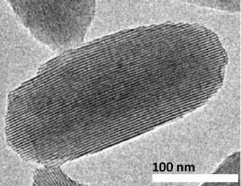 high resolution transmission electron micrograph of NU-1000